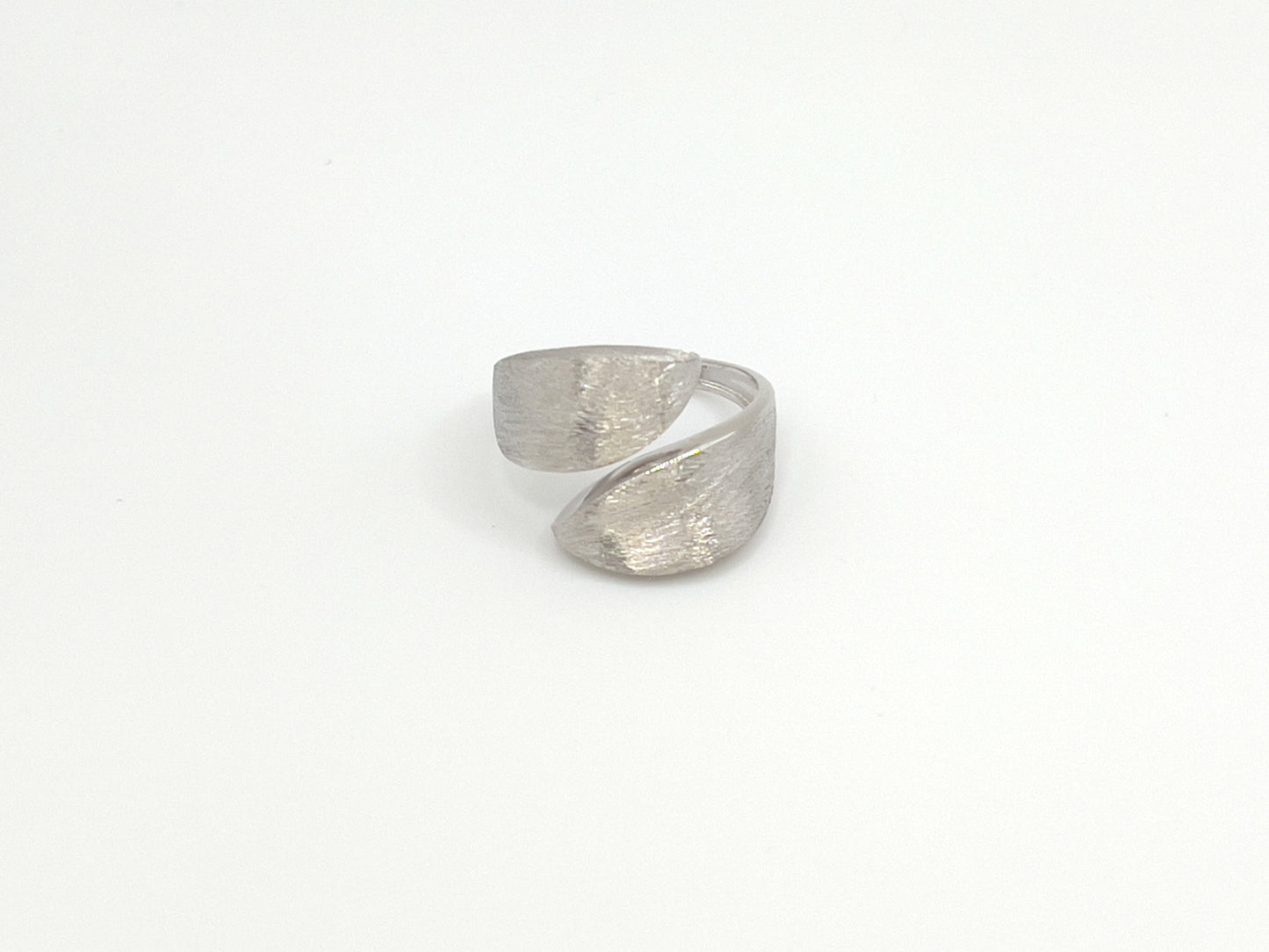 Corked Leaf Sterling Silver Ring