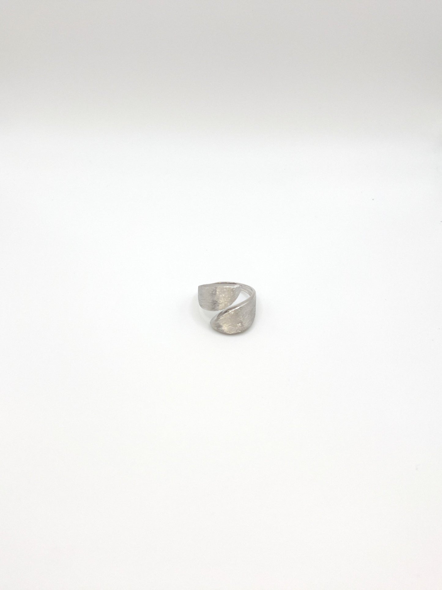 Corked Leaf Sterling Silver Ring