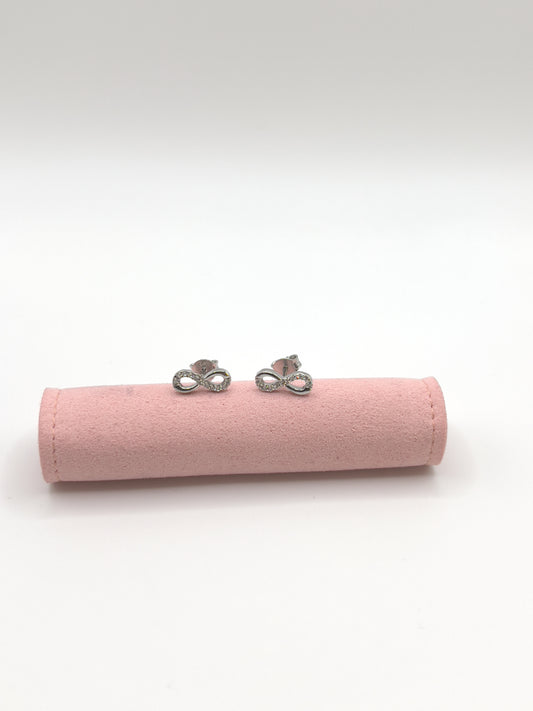 Endless Zirconia Sterling Silver Studs