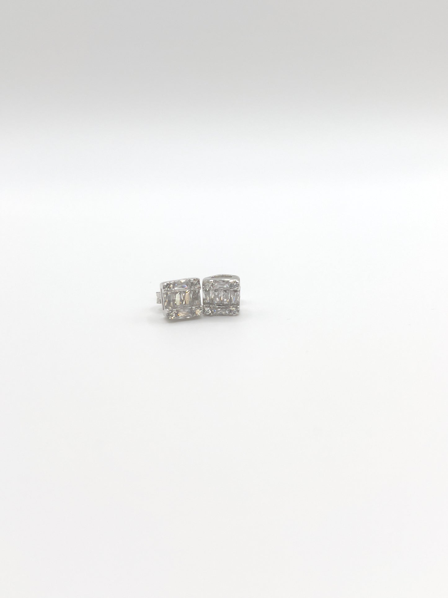 Cubic Zirconia Sterling Silver Studs